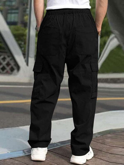 Effortlessly Stylish Men's Straight-Leg Casual Trousers