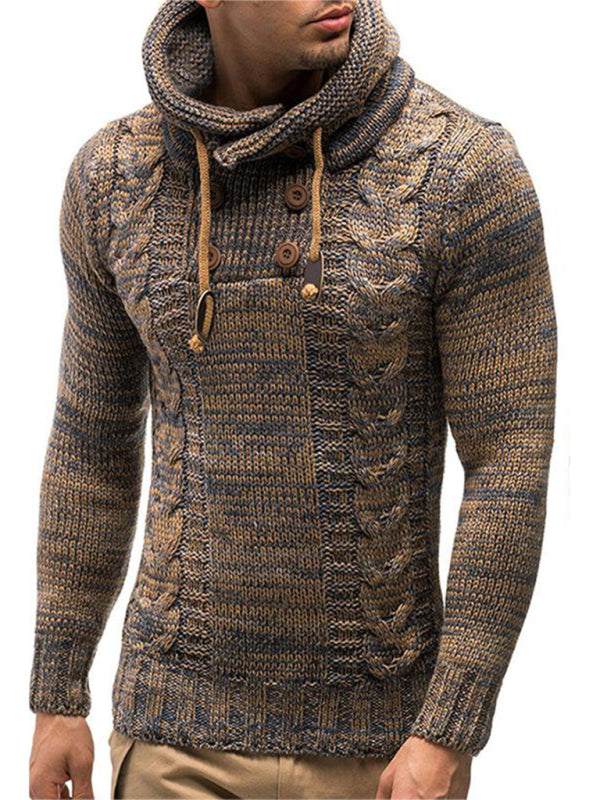 Cozy Men's Knit Turtleneck Sweater for Effortless Style and Warmth