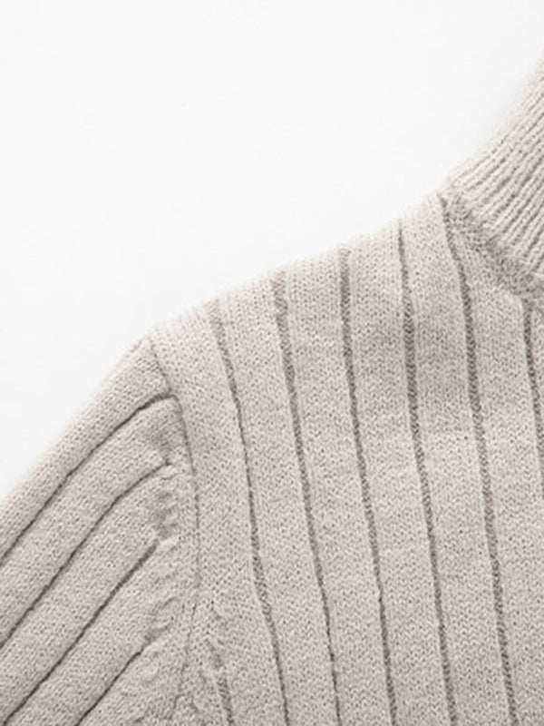 Stylish Men's Stretch Knit Sweater: Cozy Round Neck in Solid Colors for Effortless Autumn-Winter Fashion