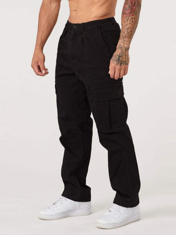 Versatile Men's Spliced Casual Sports Overalls - Easygoing Comfort for Spring & Summer Adventures