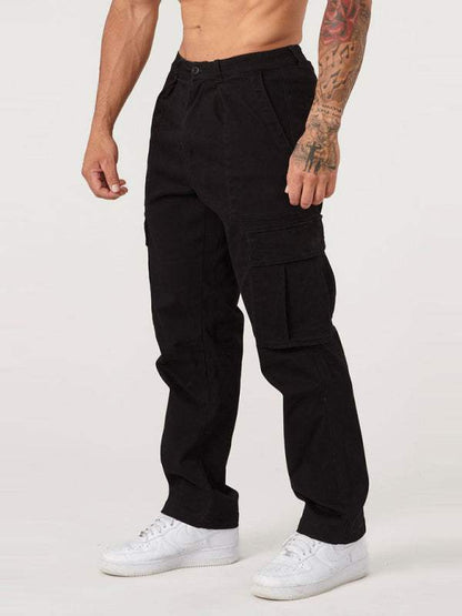 Versatile Men's Spliced Casual Sports Overalls - Easygoing Comfort for Spring & Summer Adventures