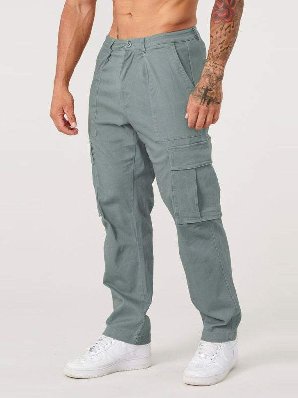 Versatile Men's Spliced Casual Sports Overalls - Easygoing Comfort for Spring & Summer Adventures