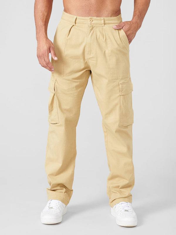 Versatile Men's Spliced Casual Sports Overalls - Easygoing Comfort for Spring & Summer Adventures