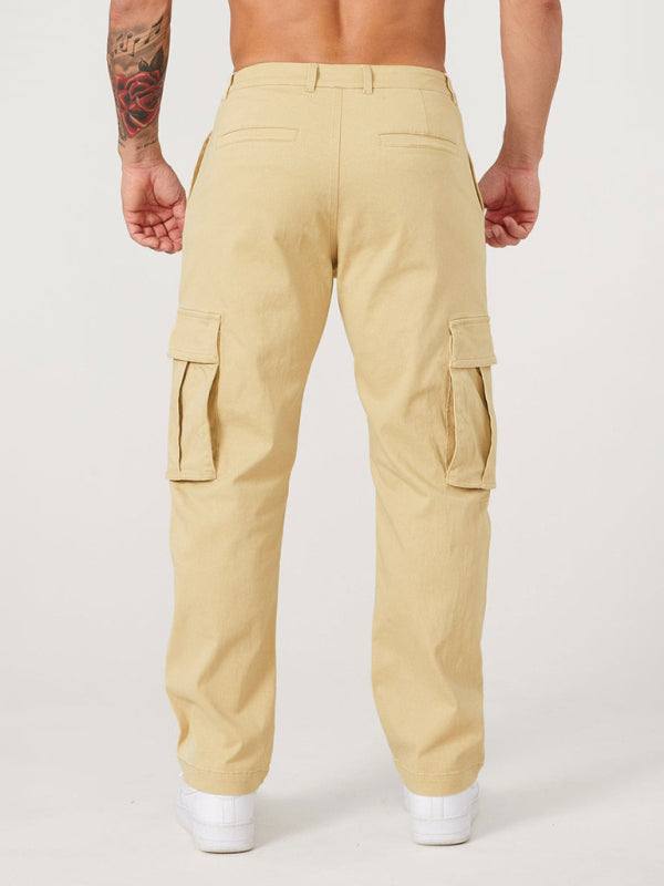 Versatile Men's Spliced Casual Sports Overalls - Easygoing Comfort for Spring & Summer Adventures