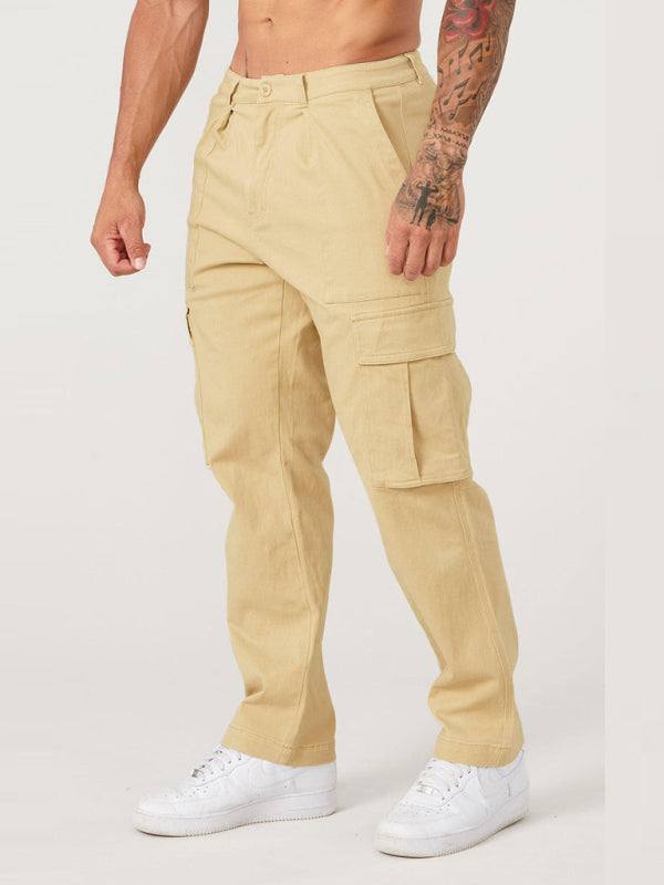 Versatile Men's Spliced Casual Sports Overalls - Easygoing Comfort for Spring & Summer Adventures