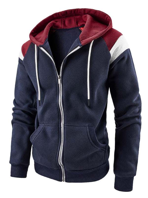 Dynamic Color Block Men's Sweatshirt - Stylish Casual Sportswear for Ultimate Comfort