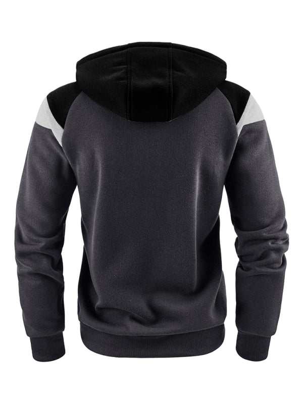 Dynamic Color Block Men's Sweatshirt - Stylish Casual Sportswear for Ultimate Comfort