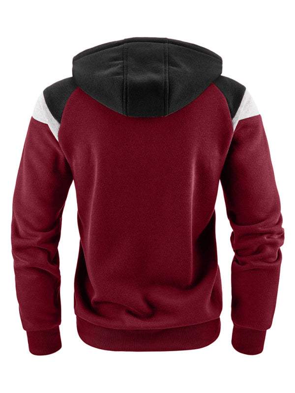 Dynamic Color Block Men's Sweatshirt - Stylish Casual Sportswear for Ultimate Comfort