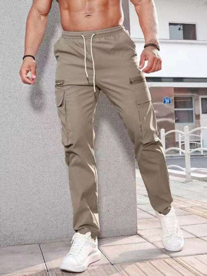 Stylish Men's Zippered Casual Sports Overalls for All Seasons