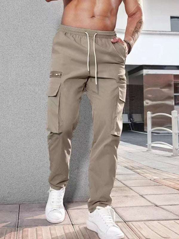 Stylish Men's Zippered Casual Sports Overalls for All Seasons