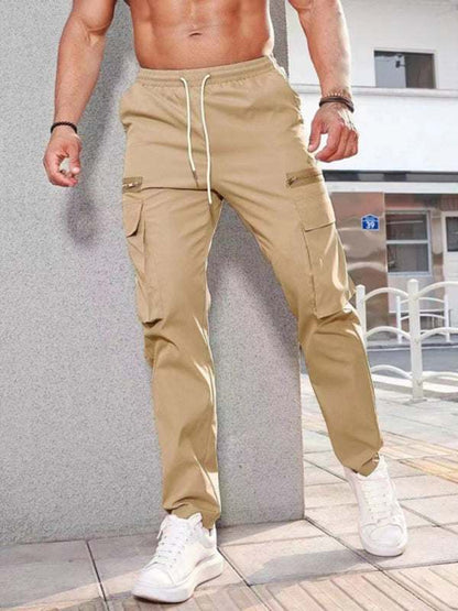 Stylish Men's Zippered Casual Sports Overalls for All Seasons