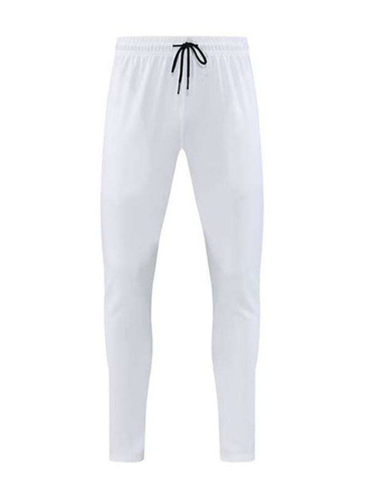 Men's quick-drying elastic outdoor running trousers with drawstring closure.