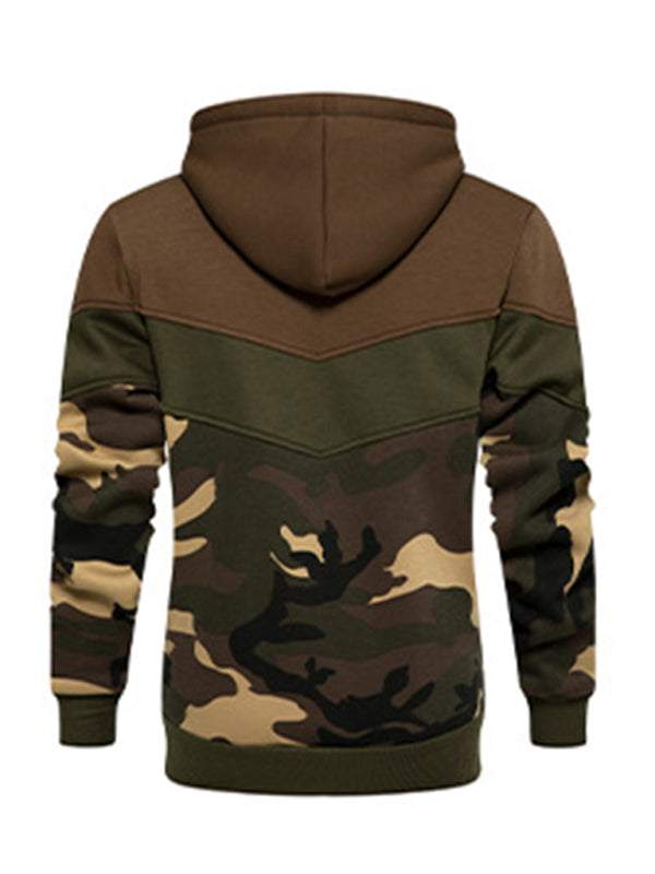 Stylish Men's Color Block Hooded Sweatshirt - Perfect for Year-Round Casual Wear