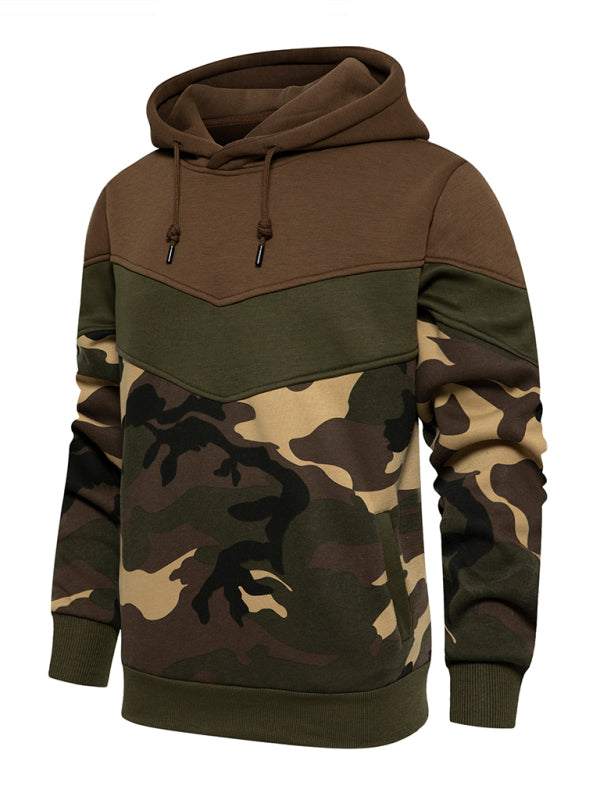 Stylish Men's Color Block Hooded Sweatshirt - Perfect for Year-Round Casual Wear