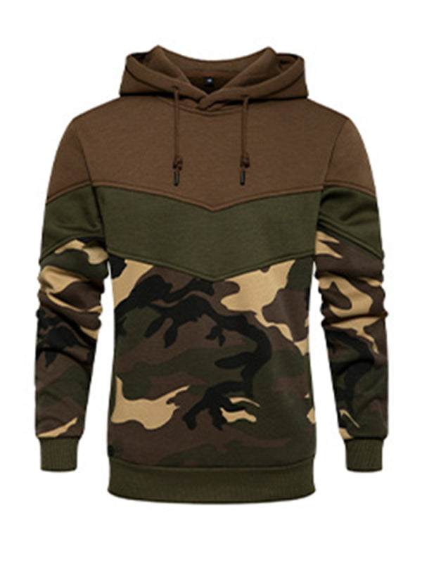 Stylish Men's Color Block Hooded Sweatshirt - Perfect for Year-Round Casual Wear