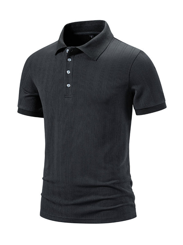 Elevate Your Casual Wardrobe with Men's Stylish Pit Lapel POLO Shirt