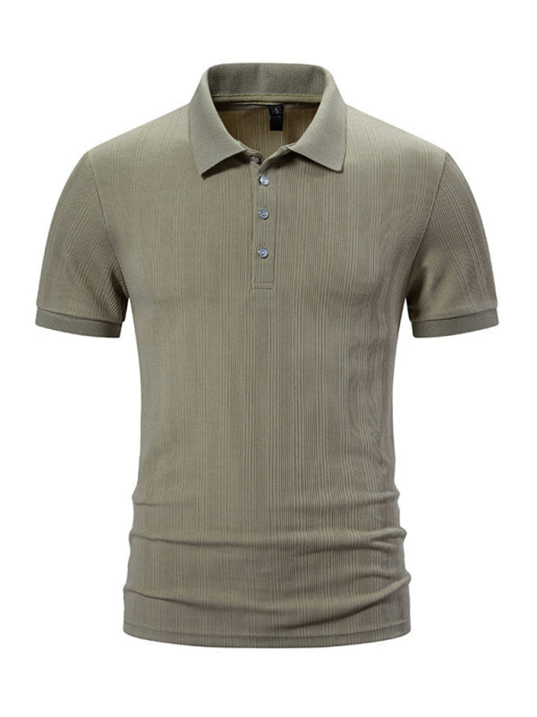 Elevate Your Casual Wardrobe with Men's Stylish Pit Lapel POLO Shirt
