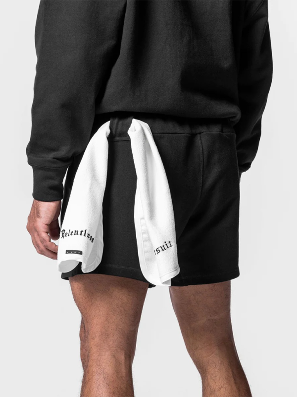 Retro-Inspired Men's Versatile Training Shorts - Embroidered Loose Fit for Ultimate Comfort and Style