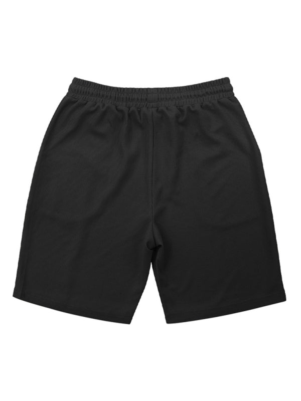 Casual Comfort Men's Shorts and Short Sleeve Suit in Solid Colors