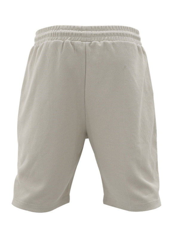 Casual Comfort Men's Shorts and Short Sleeve Suit in Solid Colors