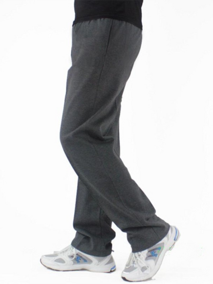 Effortlessly Stylish: Men's Lightweight Casual Loose-Fit Trousers in Solid Colors