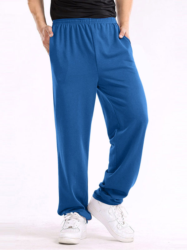 Effortlessly Stylish: Men's Lightweight Casual Loose-Fit Trousers in Solid Colors