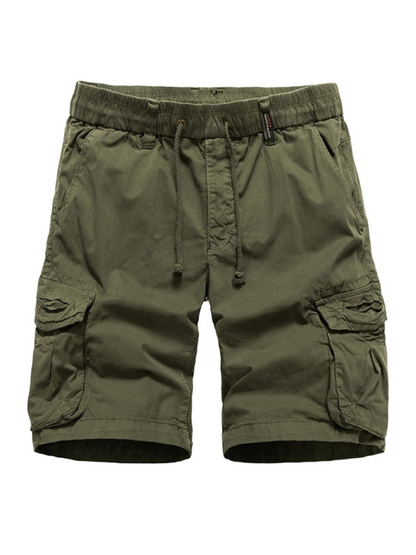 Versatile Retro Cargo Shorts with Multi-Pockets for Stylish Spring-Summer Adventures