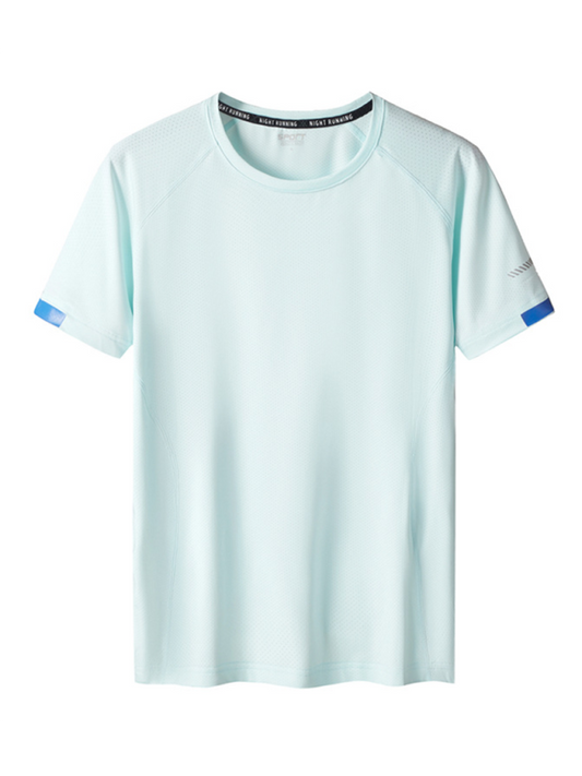 Performance-Enhancing Men's Athletic Tee with Quick-Dry Technology
