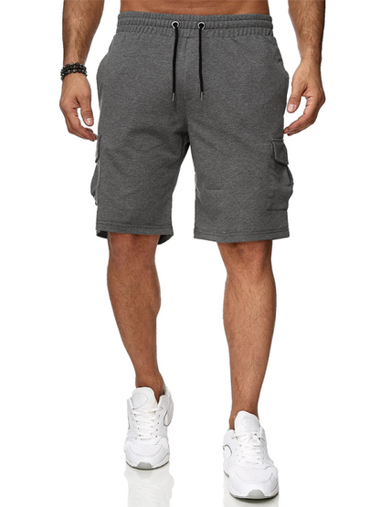 Ultimate Men's Multi-Pocket Active Shorts - Comfortable Fitness Overalls for Spring-Summer Adventures