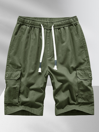 Comfort-Fit Men's Cotton Work Shorts - Perfect for Spring and Summer Adventures