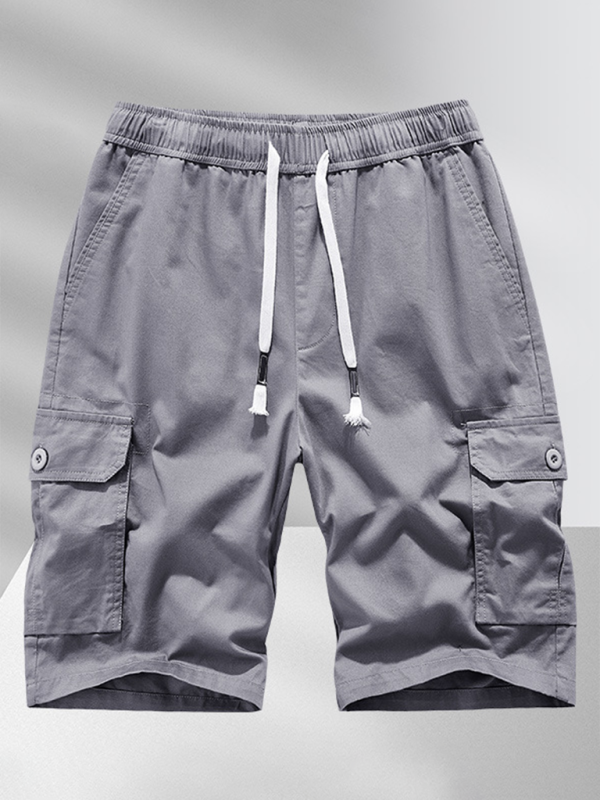 Comfort-Fit Men's Cotton Work Shorts - Perfect for Spring and Summer Adventures