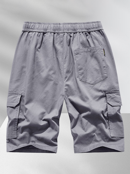 Comfort-Fit Men's Cotton Work Shorts - Perfect for Spring and Summer Adventures