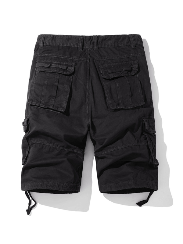 Vintage-Inspired Men's Utility Shorts Overalls with Ample Pocket Space