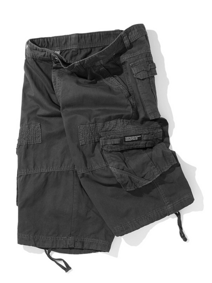 Vintage-Inspired Men's Utility Shorts Overalls with Ample Pocket Space