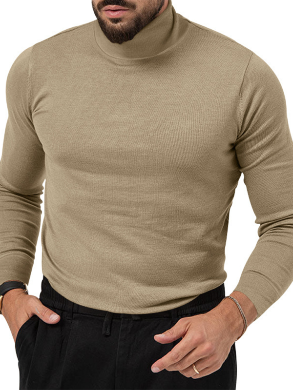 Cozy Chic Turtleneck Long Sleeve Tee for Effortless Autumn Style