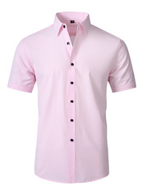 Effortlessly Chic: Men's Wrinkle-Resistant Short-Sleeve Shirt for All Seasons