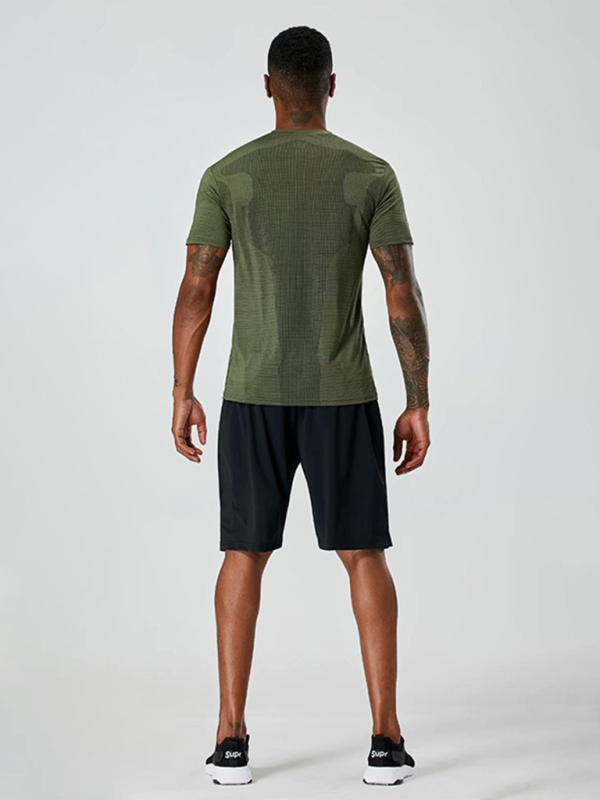 Men's Quick-Dry Short Sleeve Athletic T-Shirt - Ultimate Comfort for Running & Training