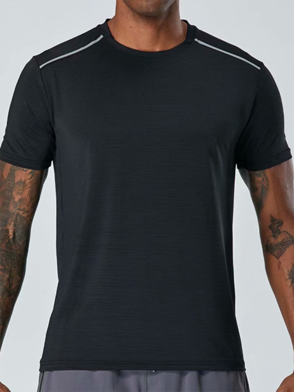 Men's Quick-Dry Short Sleeve Athletic T-Shirt - Ultimate Comfort for Running & Training