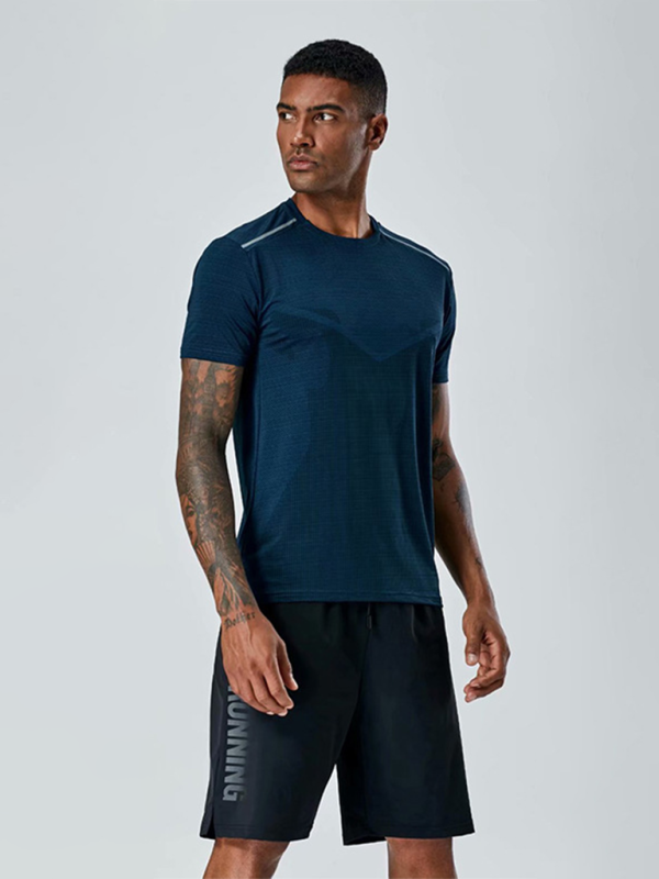 Men's Quick-Dry Short Sleeve Athletic T-Shirt - Ultimate Comfort for Running & Training