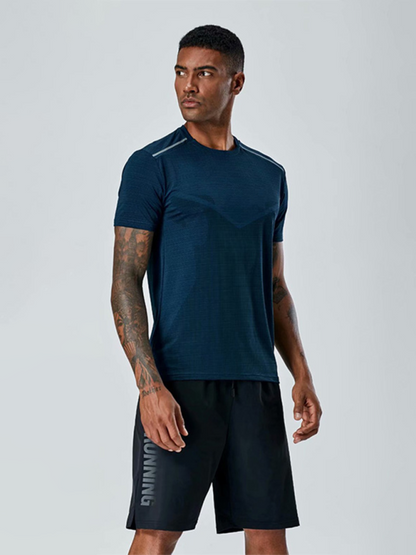 Men's Quick-Dry Short Sleeve Athletic T-Shirt - Ultimate Comfort for Running & Training