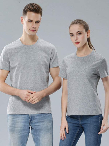 Unisex Essential Solid Color Tees - Comfortable & Versatile Short-Sleeved T-Shirts for Spring & Summer