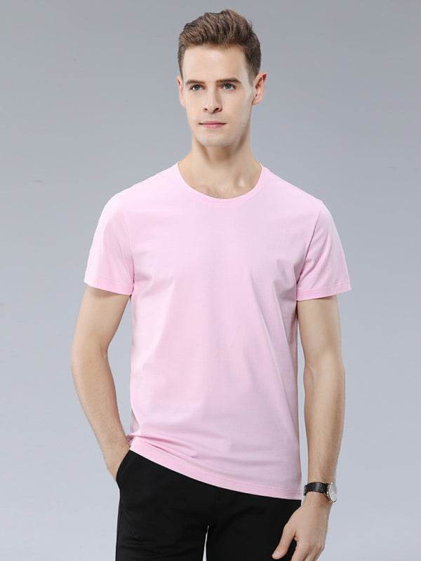 Unisex Essential Solid Color Tees - Comfortable & Versatile Short-Sleeved T-Shirts for Spring & Summer