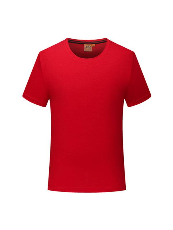 Unisex Essential Solid Color Tees - Comfortable & Versatile Short-Sleeved T-Shirts for Spring & Summer