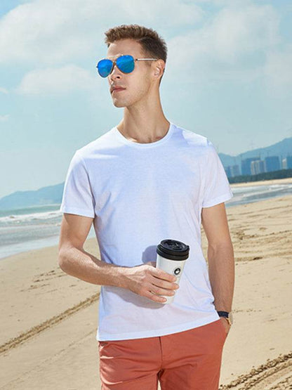 Unisex Essential Solid Color Tees - Comfortable & Versatile Short-Sleeved T-Shirts for Spring & Summer