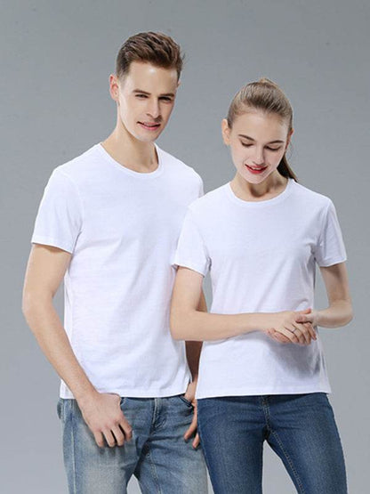 Unisex Essential Solid Color Tees - Comfortable & Versatile Short-Sleeved T-Shirts for Spring & Summer