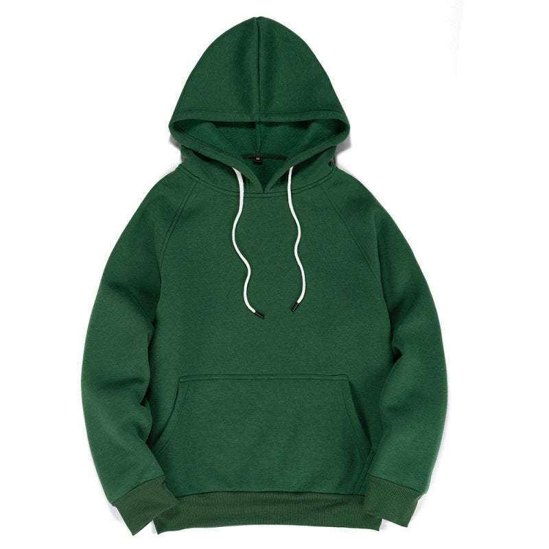 Ultimate Comfort Men's Hooded Sweatshirt - Stylish Solid Color Casual Wear for All Seasons